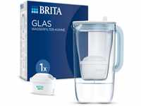 BRITA Wasserfilter Kanne Glas Hellblau (2,5l) inkl. 1 MAXTRA PRO All-in-1...