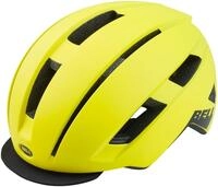 Bell Herren Daily Led MIPS Fahrradhelme, Matte Hi-Viz Yellow, M