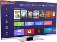SELFSAT SMART LED TV 1260 (60cm/24) rahmenloser TV inkl. DVB-S2/C/T2 HD Tuner...