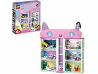LEGO Gabby's Dollhouse Spielzeug-Set, 8 Zimmer & 4 Etagen Gabbys Puppenhaus...