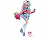 Monster High Lagoona Blue Puppe - Pink Hoodie, Batik-Bikeshorts,...