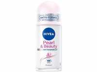 NIVEA Pearl & Beauty Deo Roll-On (50 ml), Anti-Transpirant schützt 48h vor...