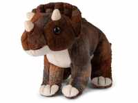 WWF Plüschtier Triceratops, stehend (15cm), realistisch gestaltetes...