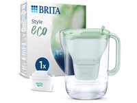 BRITA Wasserfilter-Kanne Style eco Grün (2,4l) inkl. 1 MAXTRA PRO All-in-1...
