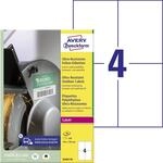 AVERY Zweckform B3483-50 Strapazierf&auml;hige Folienetiketten (200 Aufkleber,...