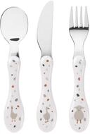L&Auml;SSIG Kinderbesteck Set 3-teilig L&ouml;ffel Gabel Messer Edelstahl