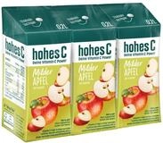 hohes C Milder Apfel (3 x 0,2l), 100% Saft, Apfelsaft, Vitamin C, ohne Zuckerzusatz