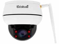 JideTech 5MP Überwachungskamera Aussen WLAN, PTZ Dome-IP-Kamera mit 4-Fach...