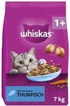 WHISKAS Trockenfutter f&uuml;r ausgewachsene Katzen 7kg mit Thunfisch