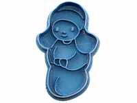 Cuticuter Weihnachten Maria Belen Ausstechform, Blau, 8 x 7 x 1.5 cm
