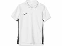 Nike Kinder Dry Academy18 Football Polo Shirt, weiß (Black/White/100), Gr. M
