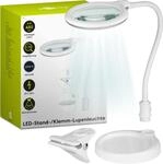 goobay 60359 LED Lupenleuchte - Lupenlampe mit Standfu&szlig; - Standlupe Licht - 6 W