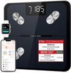 Etekcity K&ouml;rperfettwaage aus hochfestem Glas, 0,02 kg Teilung bis 10 kg 
