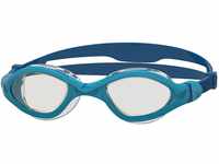 Zoggs Tiger LSR+ Clear (Smaller Fit) Schwimmbrille für Erwachsene, Blau/Blaues