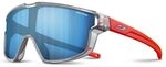 Julbo Sonnenbrille - FURY MINI - Kinder - Gl&auml;nzendes Grau Durchscheinend/Fluo Orange