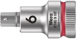 Wera 05003035001 8740 B HF Zyklop Bitnuss mit 3/8"-Antrieb mit Haltefunktion, 6, 6, 0