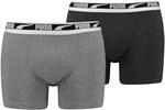 Puma Herren Mens Everyday Multi Logo Boxers Unterw&auml;sche, Grey M&eacute;lange, L EU