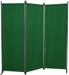 ANGERER Paravent 3-TLG., Sicht- & Sonnenschutz, Raumtrenner, Innen & Outdoor B&uuml;ro