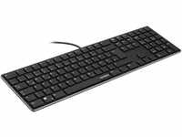 SPEEDLINK Riva Scissor Keyboard – edles Metall Gehäuse, PC Tastatur...