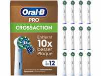 Oral-B Pro CrossAction Aufsteckbürsten für elektrische Zahnbürste, 12 Stück,