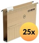 Elba H&auml;ngesammler A4, vertic Ultimate, Karton, 4 cm Boden, braun, 25 St&uuml;ck