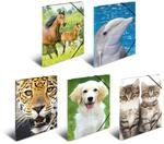 HERMA Sammelmappen A3 Tiermotive Set, 10 St&uuml;ck, Kinder Eckspanner-Mappen aus