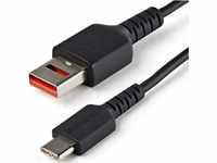 StarTech.com 1m USB-Datenblocker Kabel - USB-A auf USB-C Sicheres Ladekabel -...