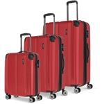 Travelite Kofferset 3 teilig Hartschale L/M/S, 4 Rollen, City, Gr&ouml;&szlig;e S Handgep&auml;ck,