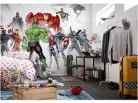 Komar Marvel Vlies Fototapete - Avengers Unite - Größe: 500 x 280 cm (Breite x