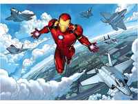 Komar Marvel Vlies Fototapete - Iron Man Flight - Größe: 400 x 280 cm (Breite...