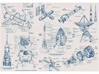 Komar Vlies Fototapete - Spacecraft Architecture - Größe: 400 x 280 cm...