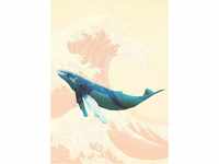 Komar Vlies Fototapete - Whale Voyage - Größe: 200 x 280 cm (Breite x Höhe) -