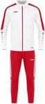 JAKO Damen Trainingsanzug Polyester Power, Wei&szlig;/Rot, 44