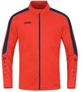 JAKO Kinder Polyesterjacke Power, Flame/Marine, 128
