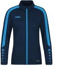 JAKO Damen Polyesterjacke Power, Marine/Skyblue, 44