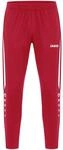 JAKO Herren Polyesterhose Power, Rot/Wei&szlig;, S