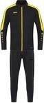 JAKO Kinder Trainingsanzug Polyester Power, Schwarz/Citro, 152