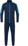 JAKO Kinder Trainingsanzug Polyester Power, Marine/Skyblue, 140