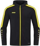 JAKO Herren Kapuzenjacke Power, Schwarz/Citro, L