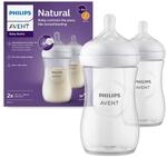 Philips AVENT Babyflaschen Natural Response &ndash; 2x Babyflaschen, 260 ml, f&uuml;r