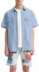 Levi's Herren Ss Relaxed Fit Western Hemd, New Hyde Chambray, L