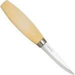 Morakniv 106 Karbonstahl Holzschnitzmesser mit Scheide, 8,25 cm M-14027, Holz, Grau