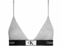Calvin Klein Damen Bikinitop Triangel Unlined Triangle Weiche Cups , Grau (Grey