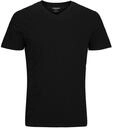 JACK & JONES Herren Male T-Shirt Einfarbig Top, Schwarz, M EU