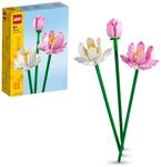 LEGO Botanicals Lotus Flowers - Faux Flower Bouquet Building Set for 8+ Year Old