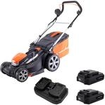 Yard Force - Leistungsstarker Akku Rasenm&auml;her 20V | 2x2,5Ah Lithium-Ionen-Akku 