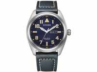 CITIZEN Herren Analog Quarz Uhr mit Leder Armband BM8560-45LE