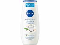 NIVEA Coconut & Jojoba Oil Pflegedusche (250 ml), pH-hautneutrales Duschgel mit