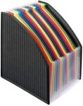VELOFLEX 4446380 - Stehsammler-F&auml;cherbox DIN A4, starke PP-Folie, mit