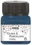 KREUL 16637 - Glass & Porcelain Chalky Navy Blue, 20 ml Glas, sanft - matte...